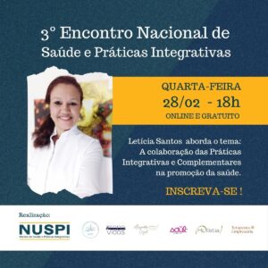 3° Encontro Nacional de Saúde e Práticas Integrativas